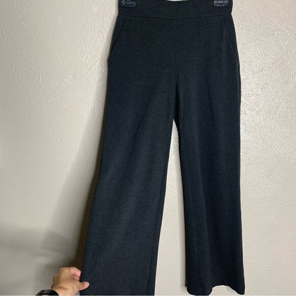 Loft Petite Pull On Wide Leg Pants gray - Picture 5 of 13